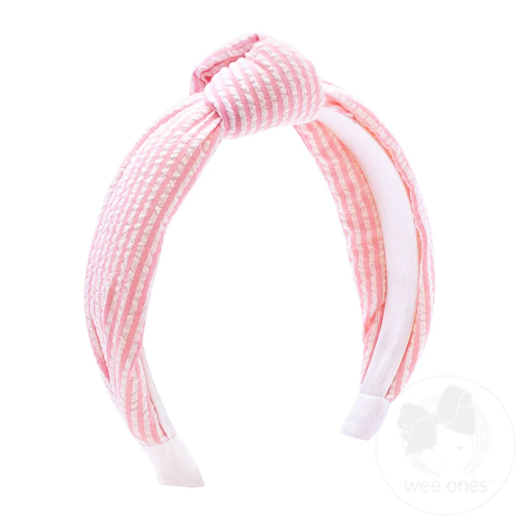 Seersucker Knot Headband