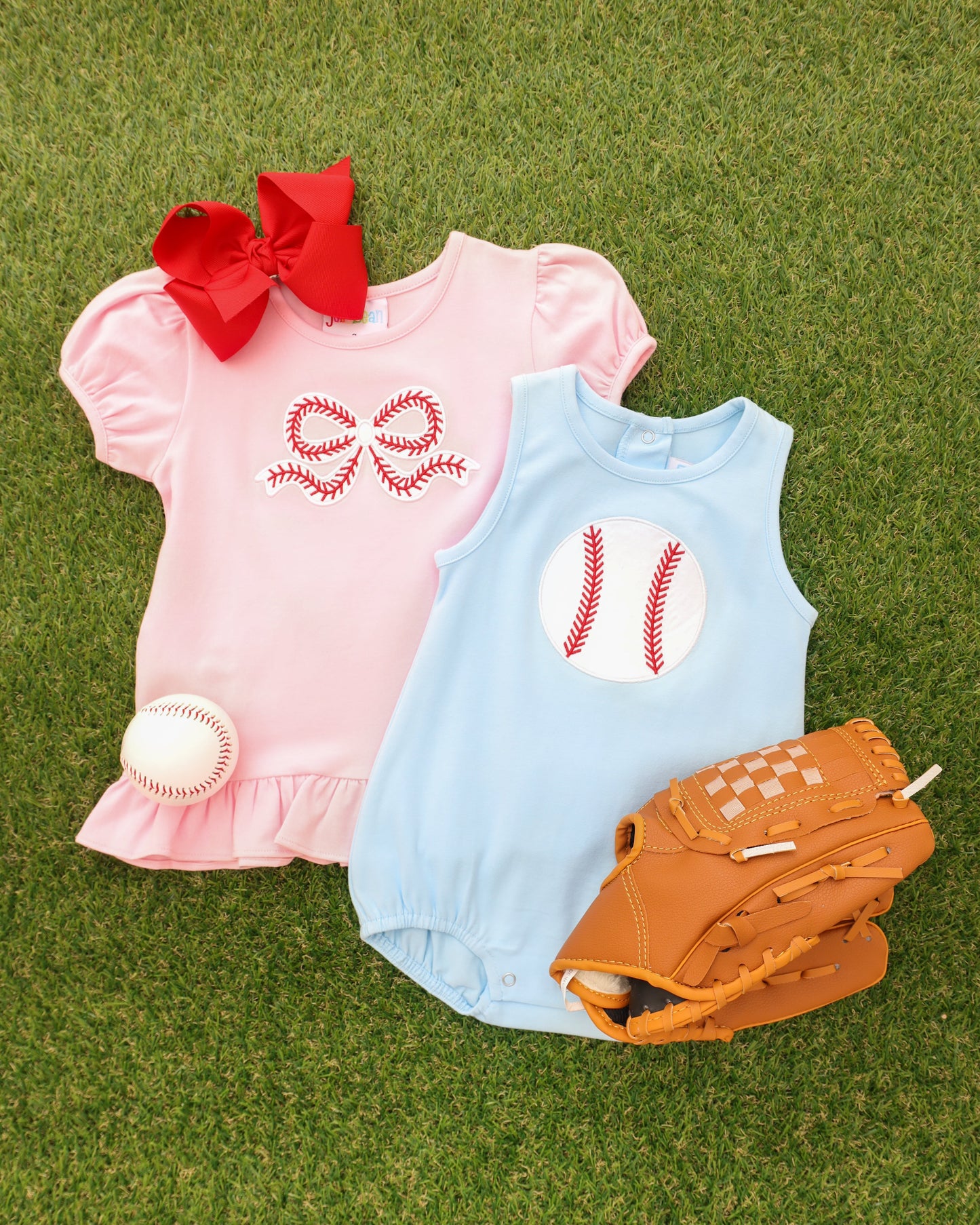 Ball Park Bow Ruffle Shirt
