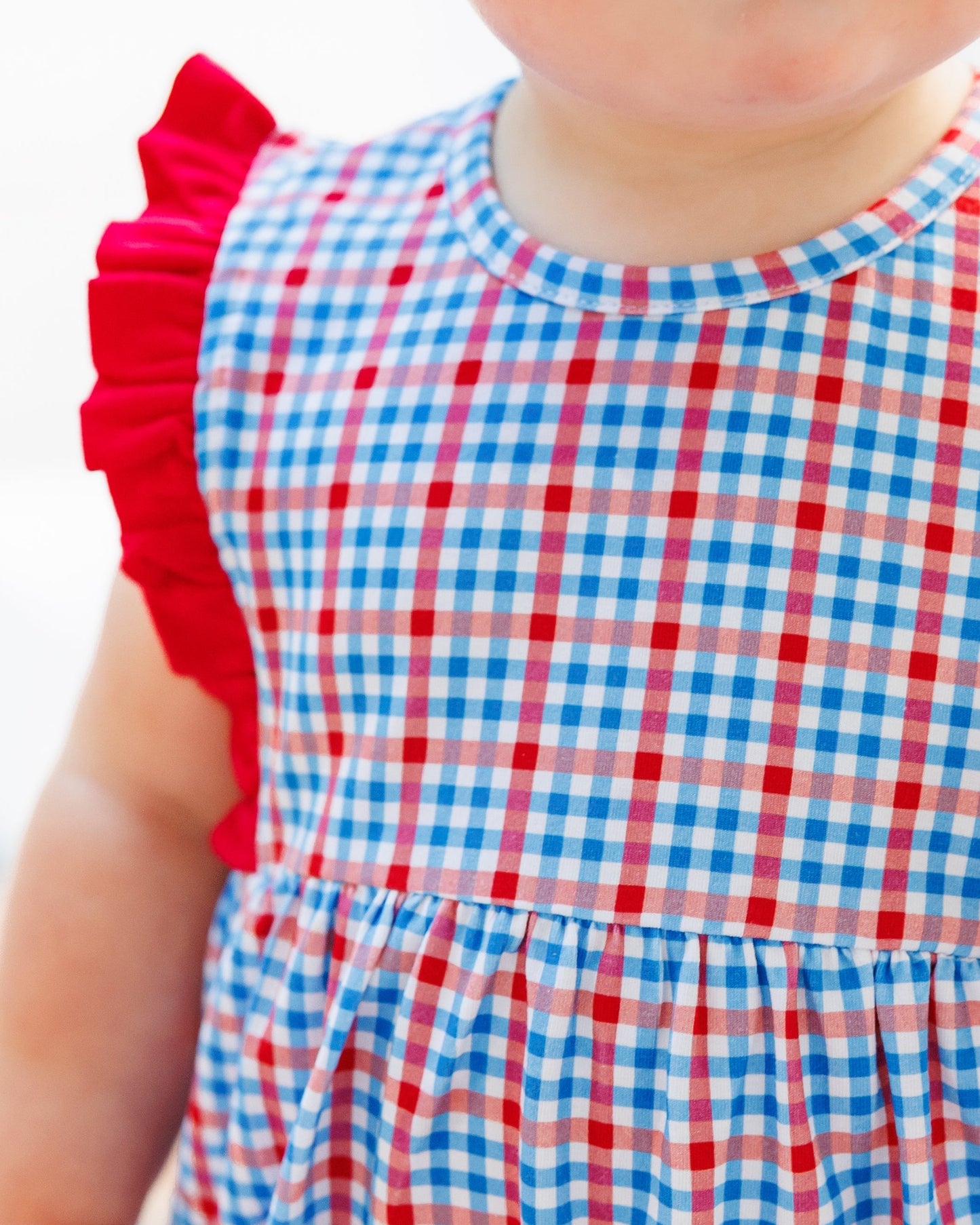 Patriotic Plaid Evie Bubble