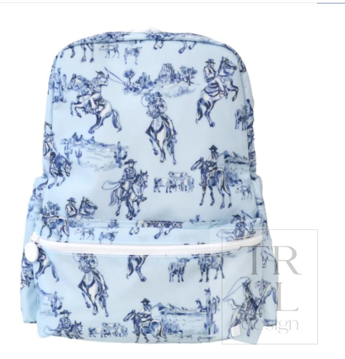 Blue Cowboy Toile Backpacker