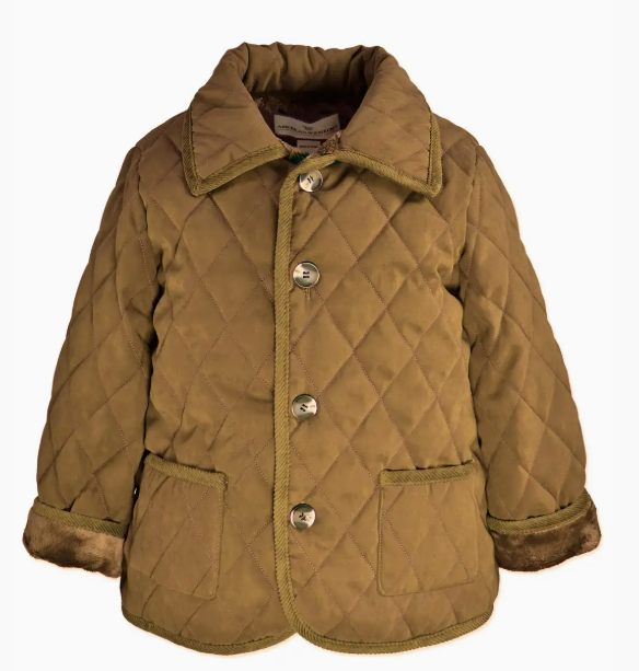 Barn Jacket Quilted with Faux Fur Lining