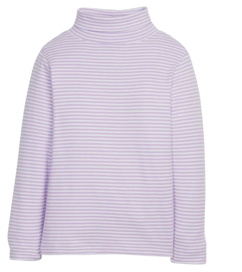 Lavender Stripe Turtleneck