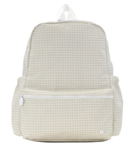 Gingham Pearl Grey Backpacker