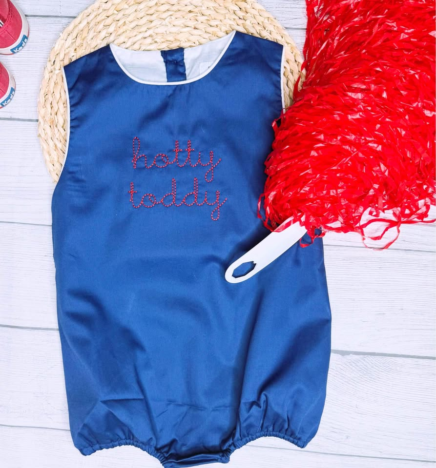 UNISEX Navy Woven Material Bubble