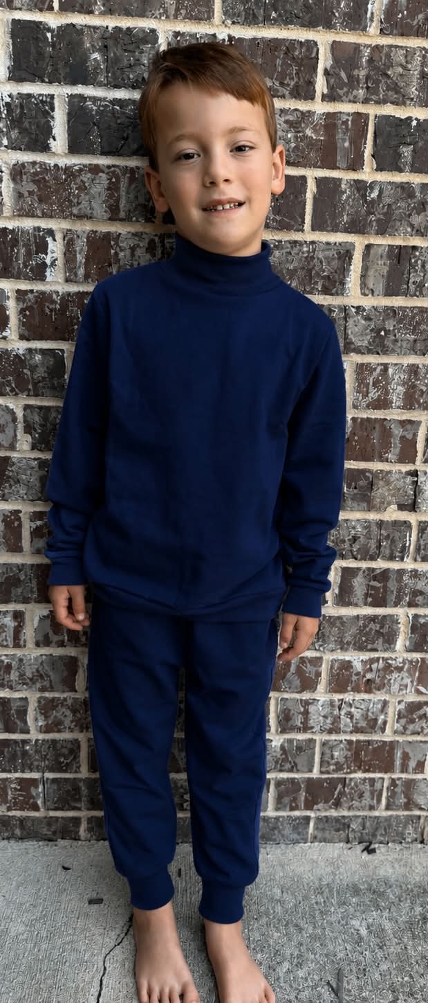 Unisex Mock Neck Jogger Sets
