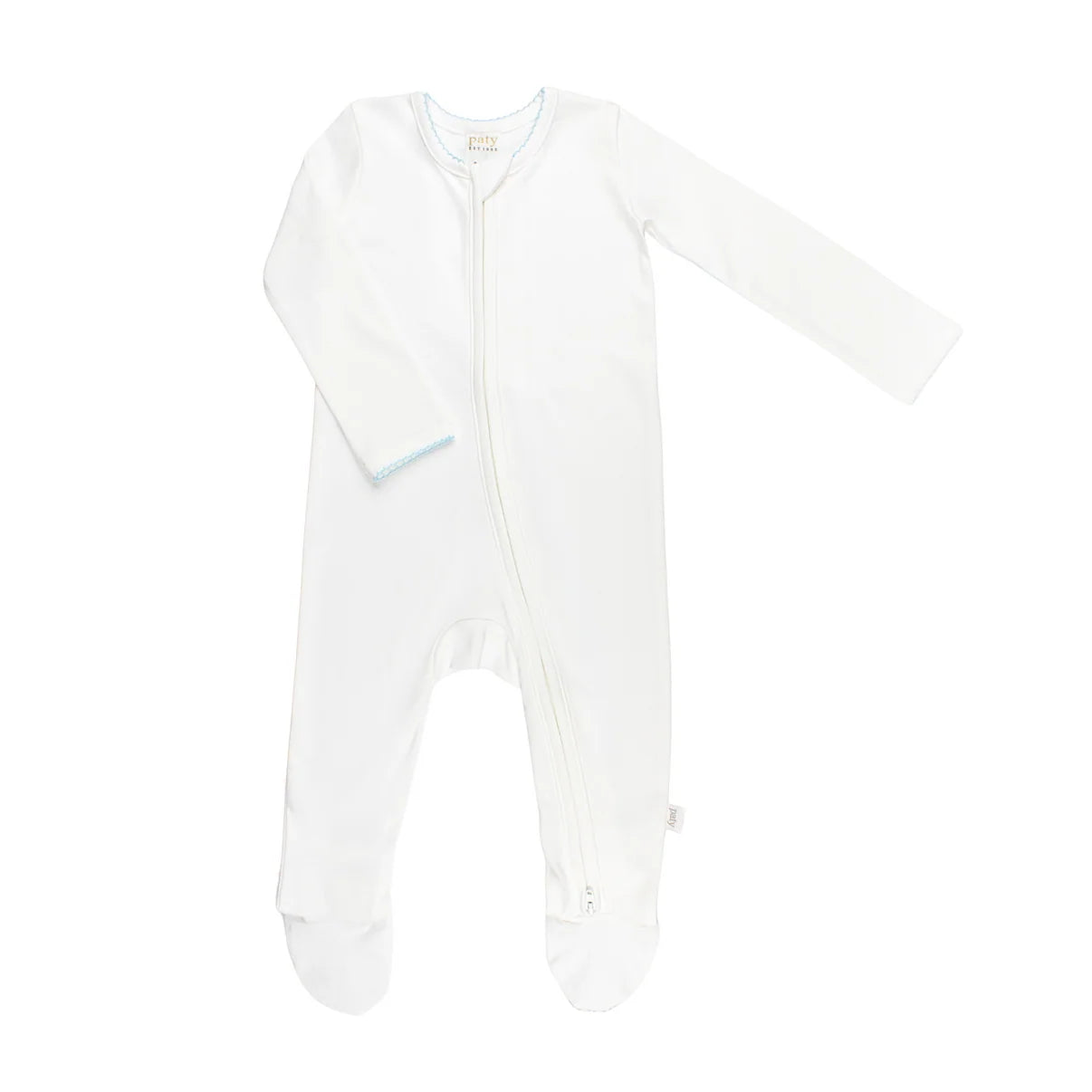 Paty Organic Cotton Zipper Footie