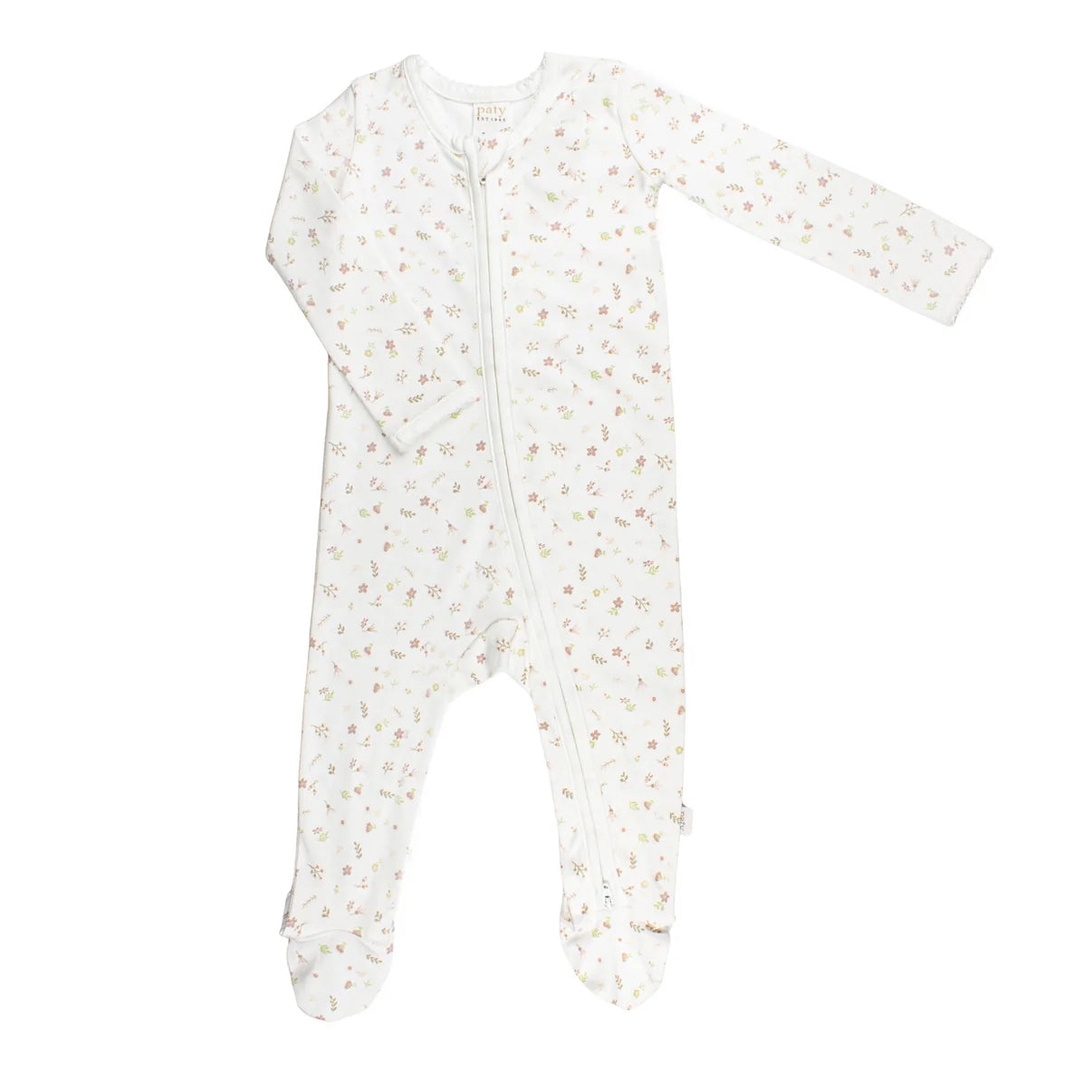 Paty Organic Cotton Zipper Footie
