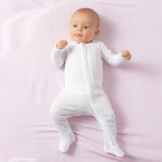 Paty Organic Cotton Zipper Footie