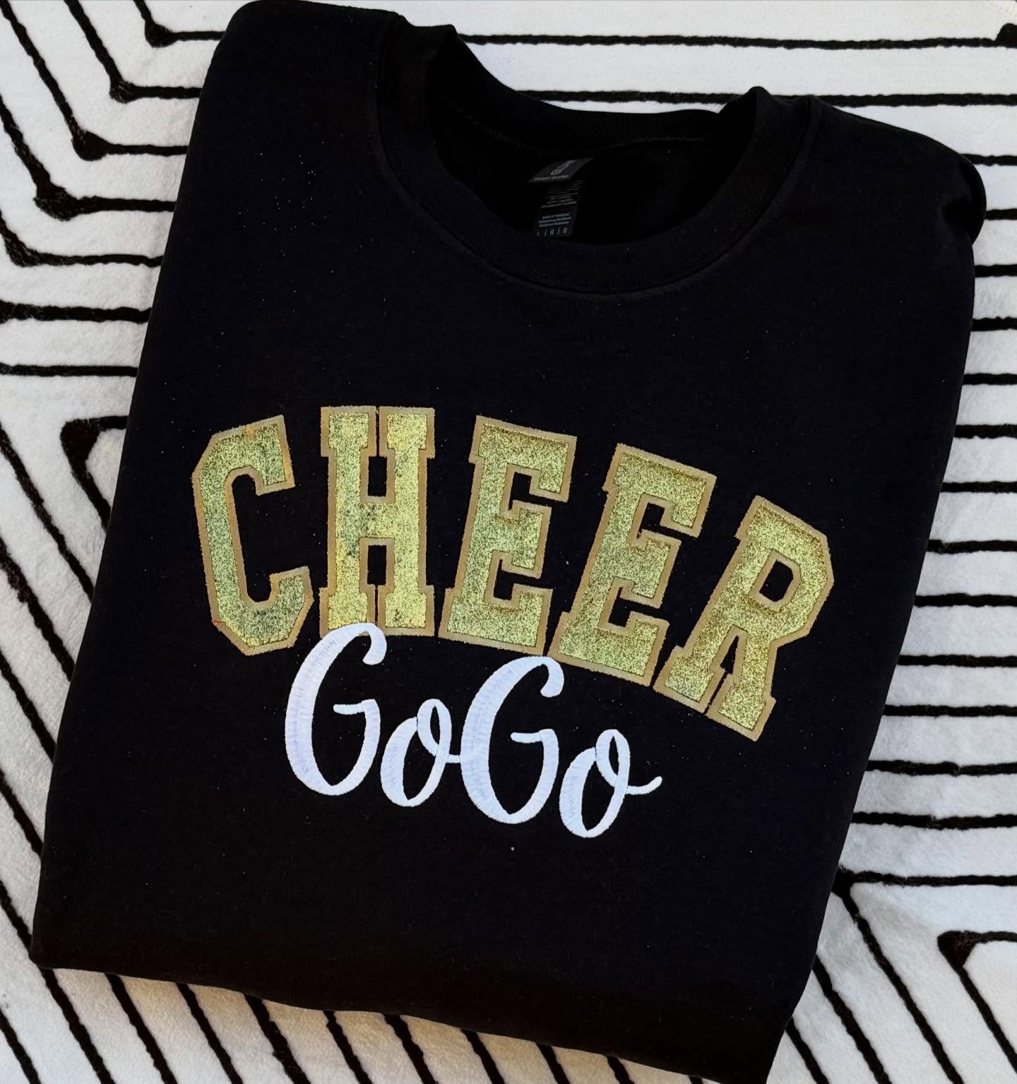 Custom Glitter Cheer Sweatshirt