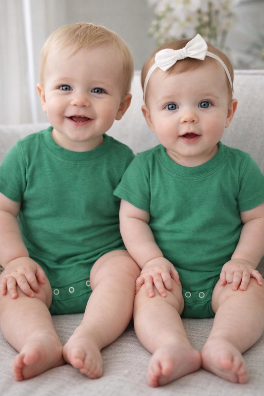 Terry Cloth Emerald Green Bubble