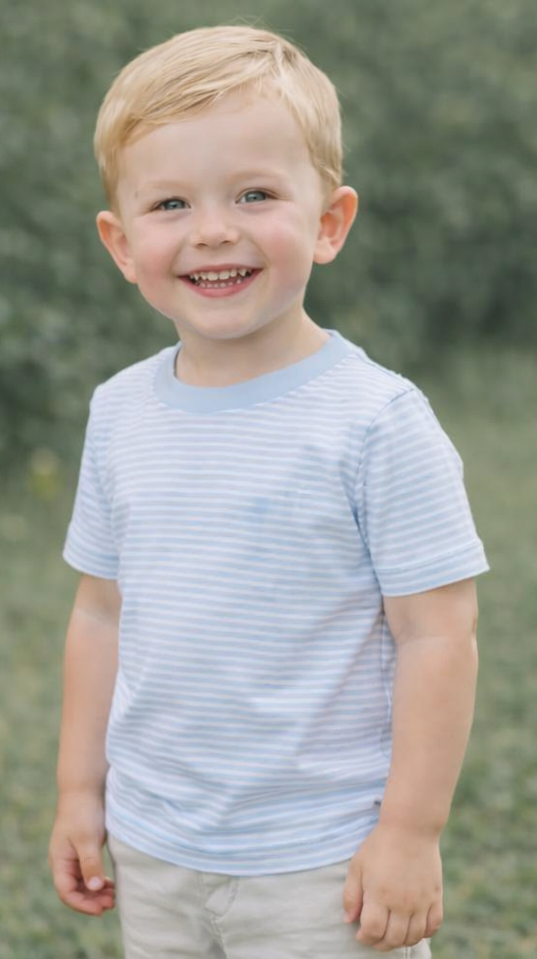 Light Blue Stripe Tee