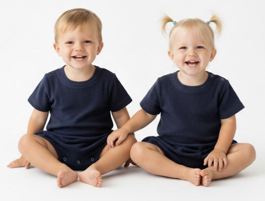 Terry Cloth Navy Bubble