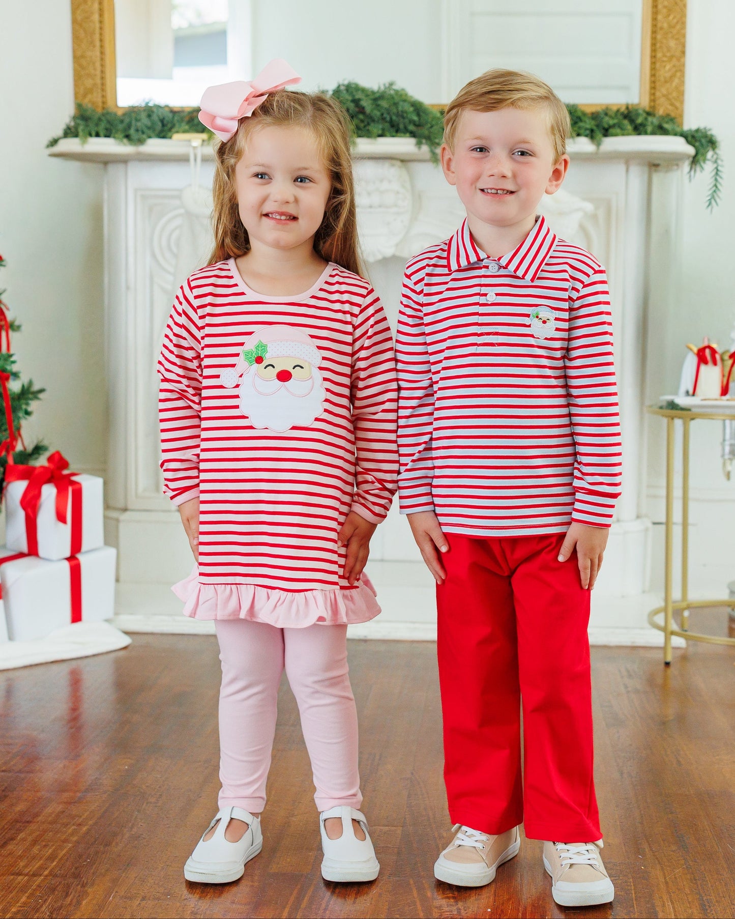Jolly St. Nick Ruffle Pants Set