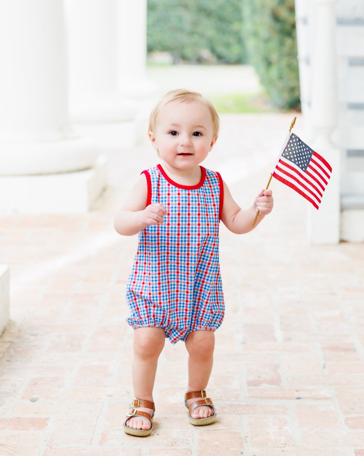 Patriotic Plaid Avery Bubble