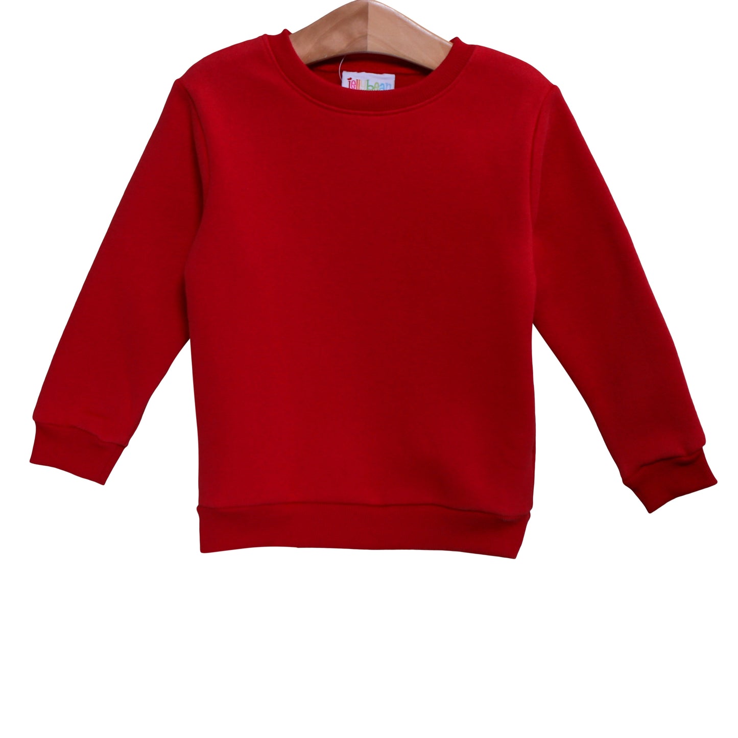 Unisex Pullover Fleece Sweatshirt- Red