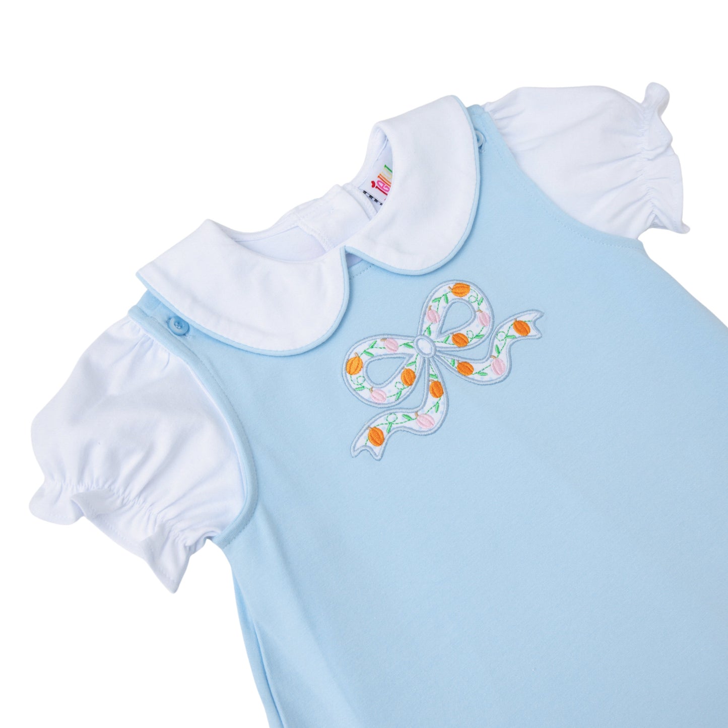 Pumpkin Bow Scallop Jumper Set