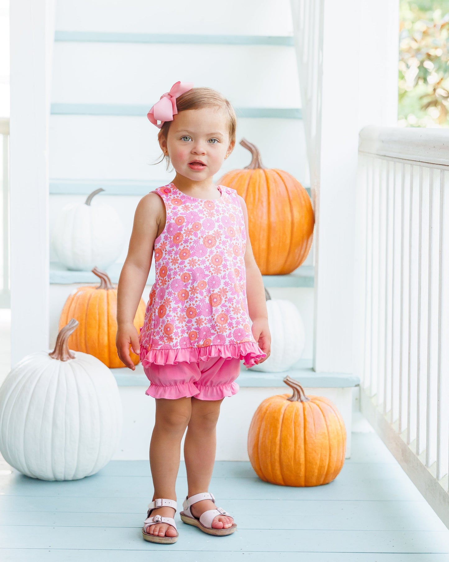 Pumpkin Petals Swing Back Bloomer Set