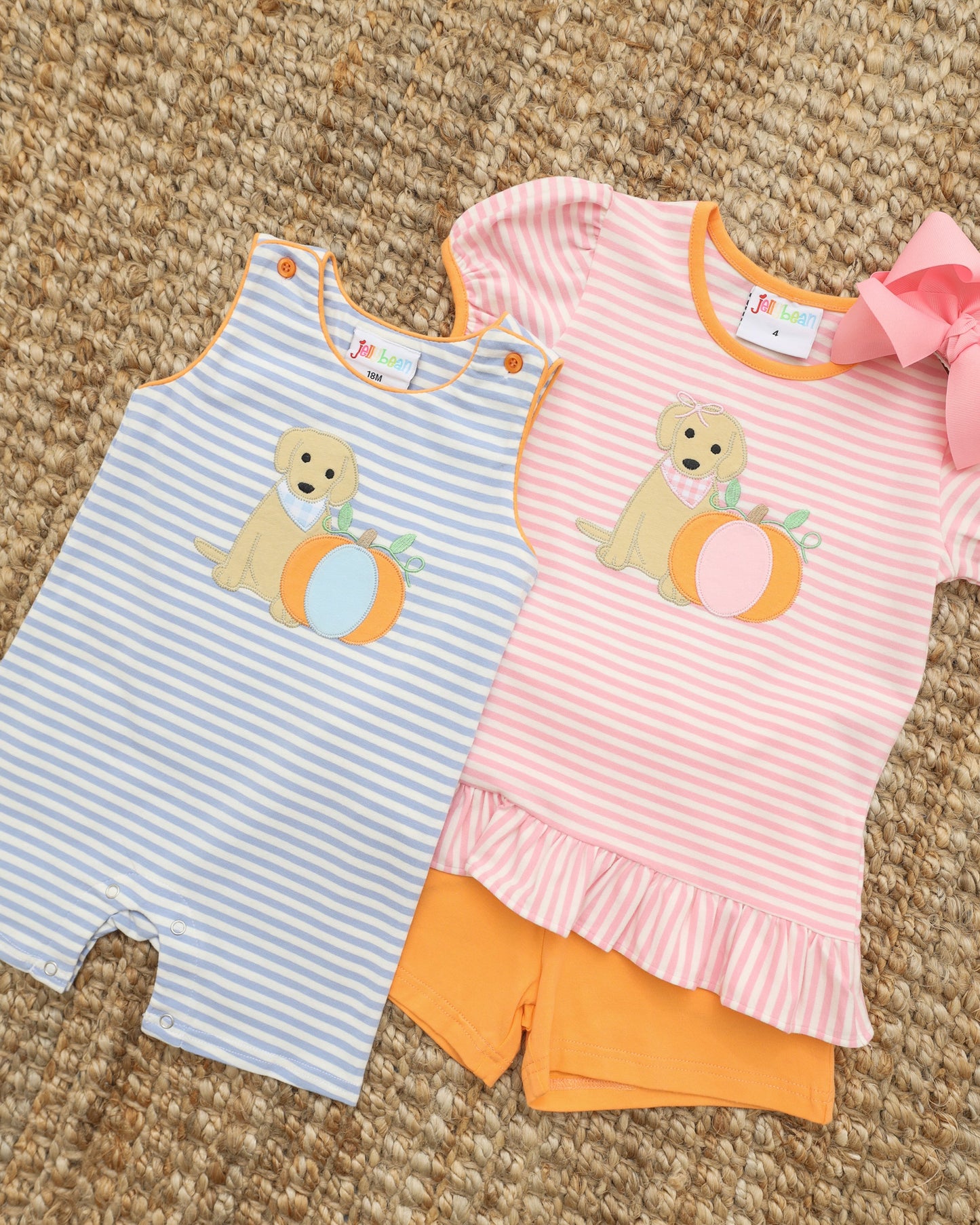Pumpkins and Paws Ruffle Short Set