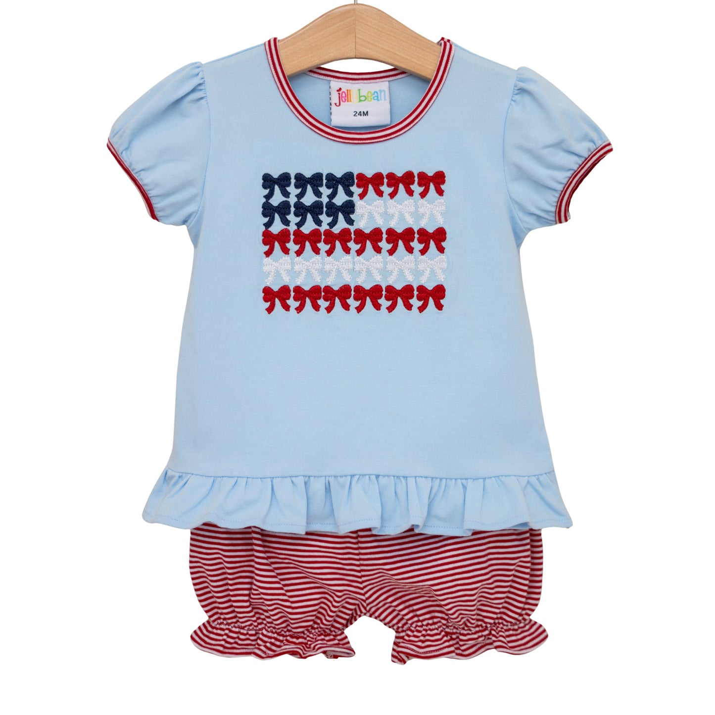 Red White and Bows Bloomer Set