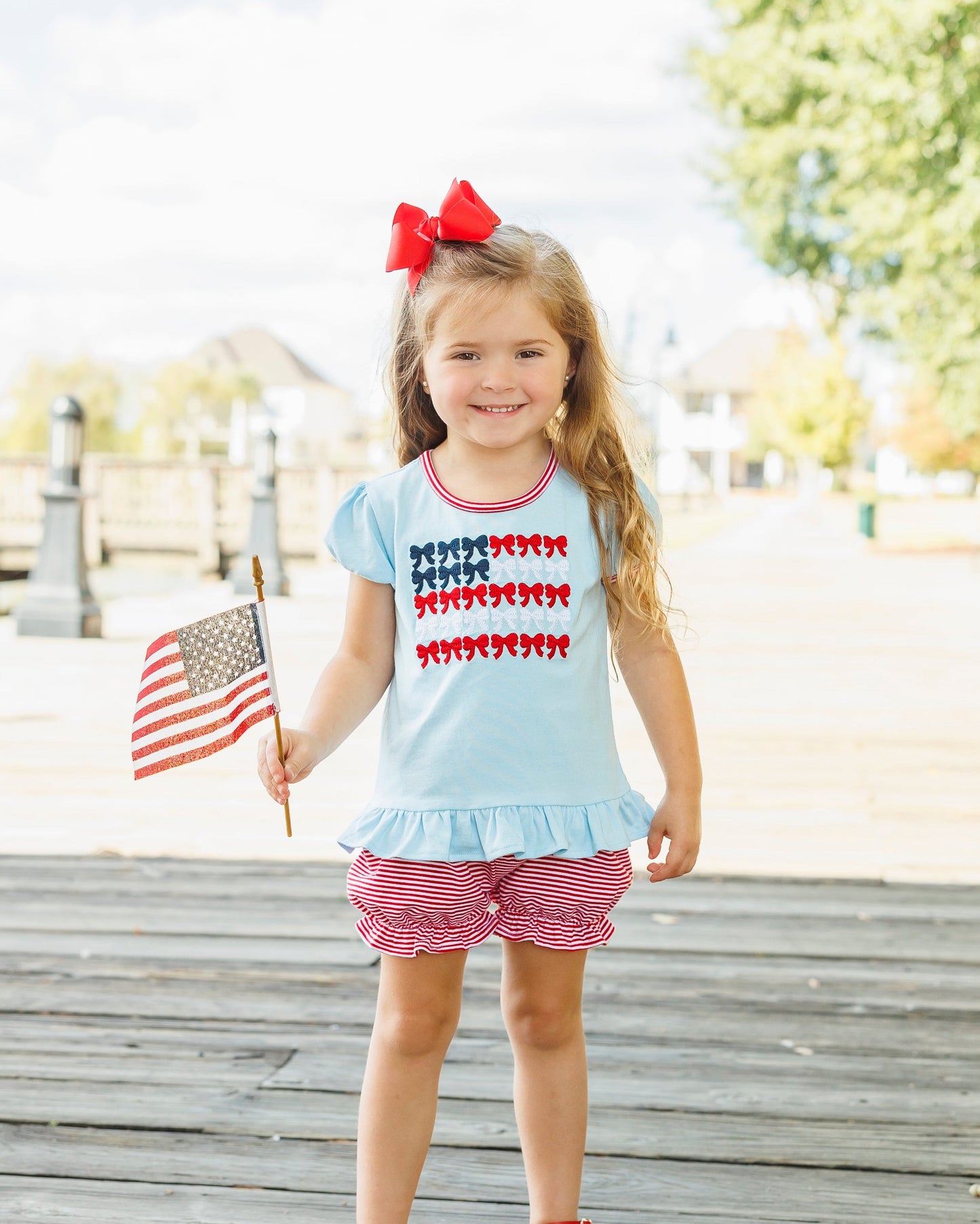 Red White and Bows Bloomer Set