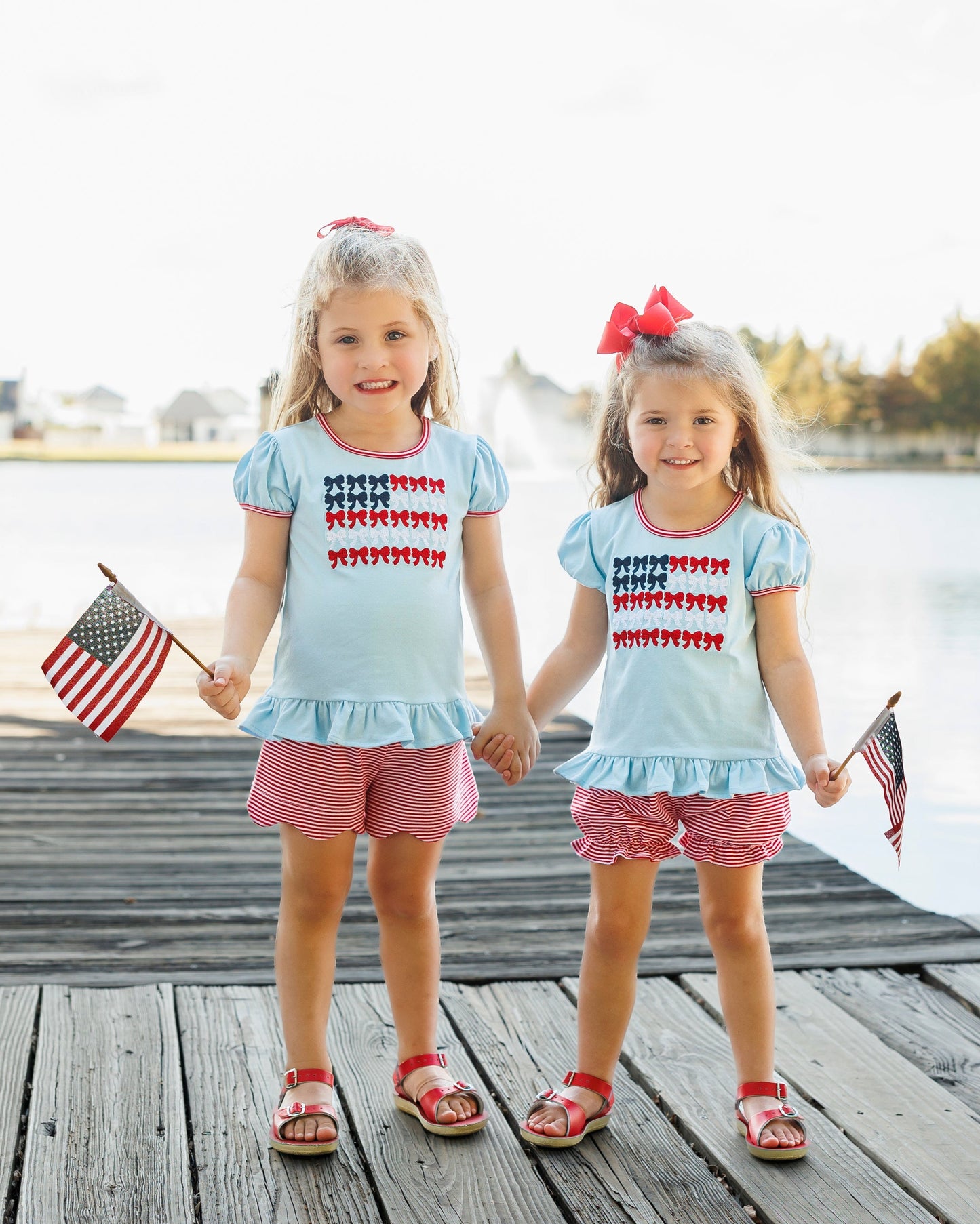 Red White and Bows Bloomer Set