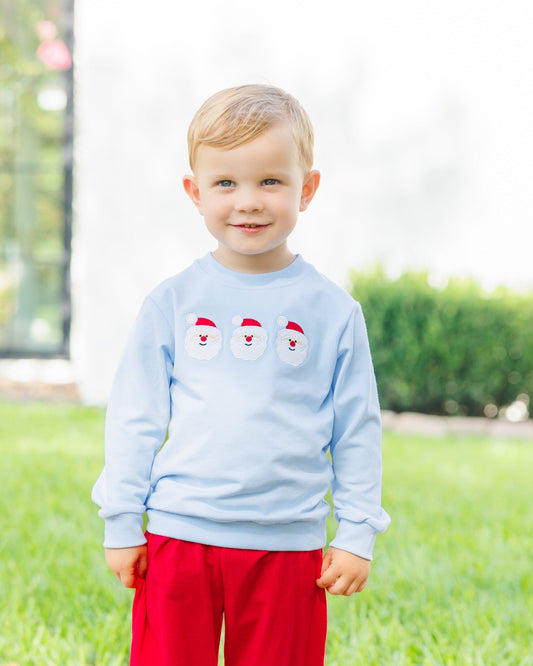 Santa Pullover- Blue