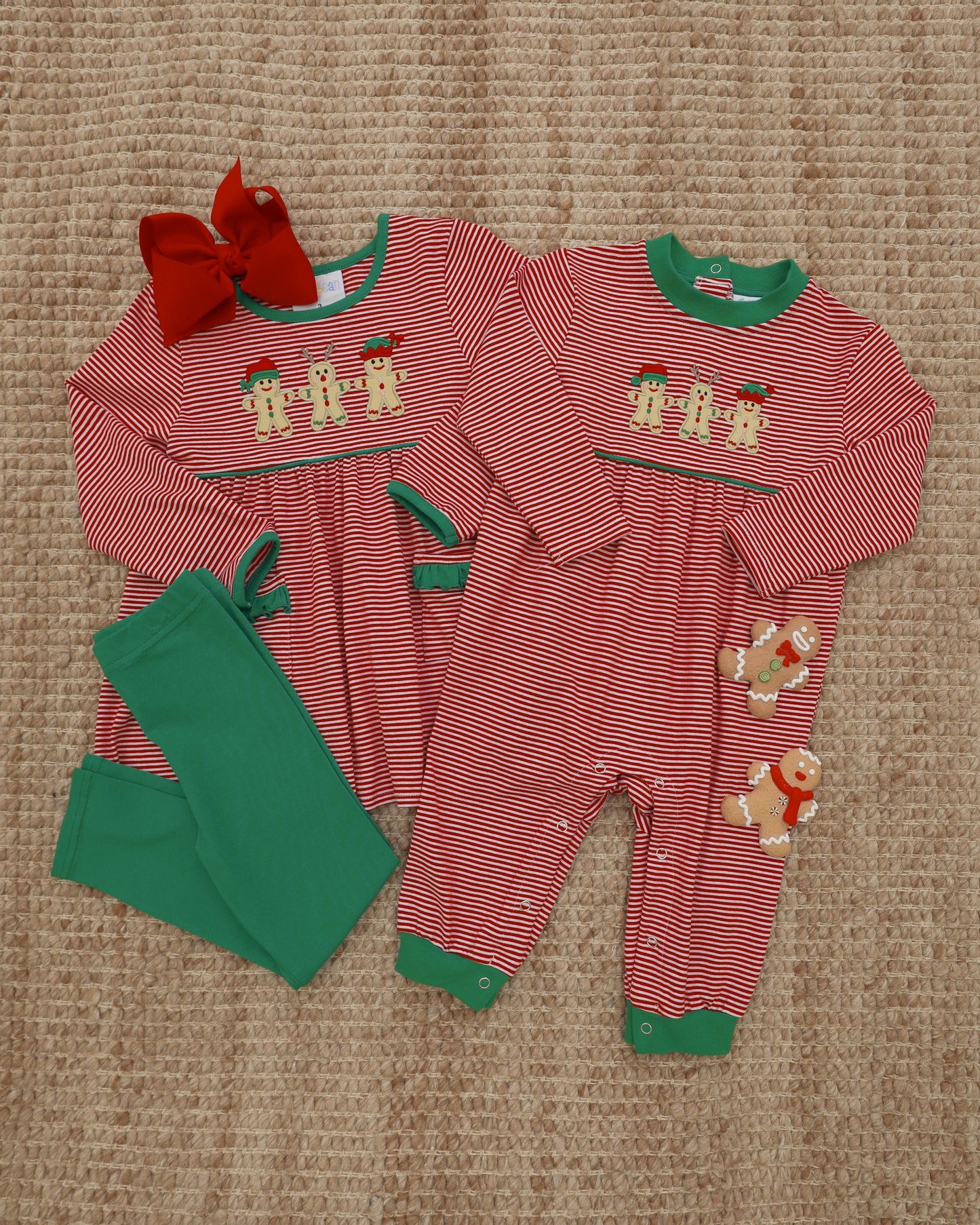 Santa's Sweet Helpers Ruffle Pants Set