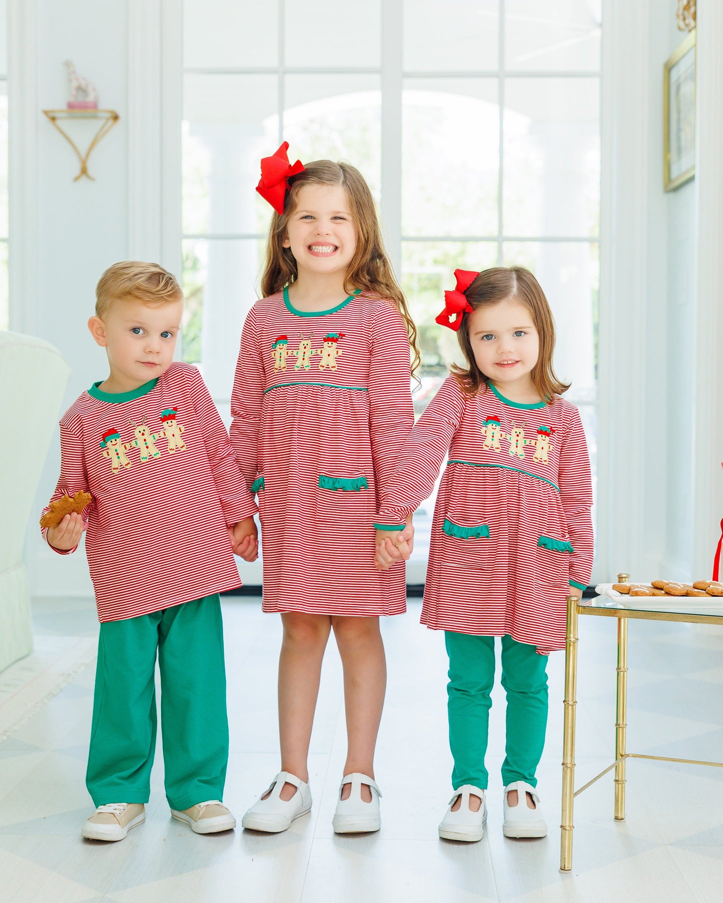 Santa's Sweet Helpers Ruffle Pocket Dress