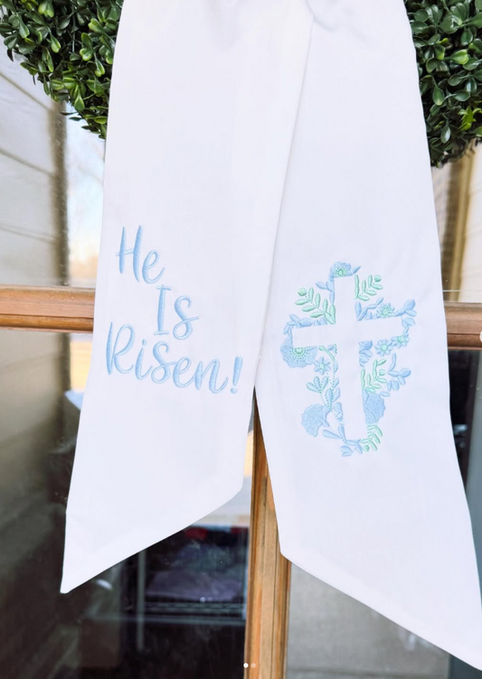 He Is Risen Wreath Sash