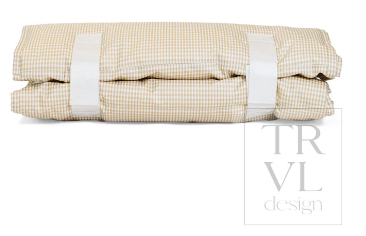 Gingham New Khaki 3- NAP MAT -Rest Up!
