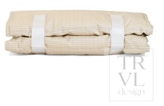 Gingham New Khaki 3- NAP MAT -Rest Up!
