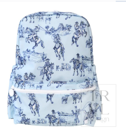 Blue Cowboy Toile Backpacker