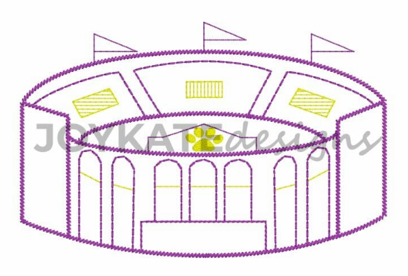 Vintage Stadium Embroidered Bubble