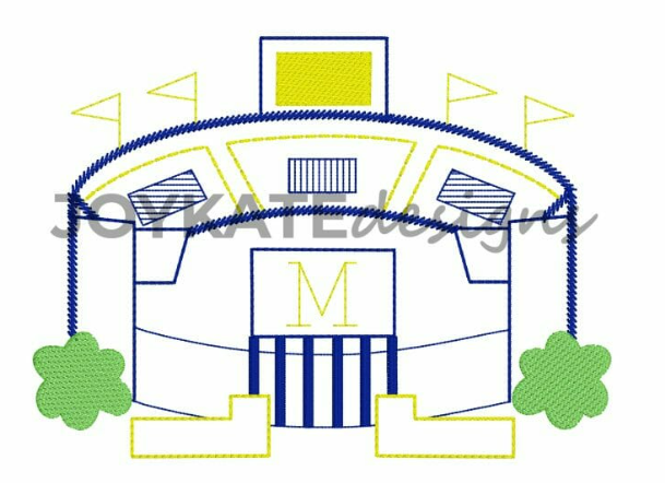 Vintage Stadium Embroidered Bubble