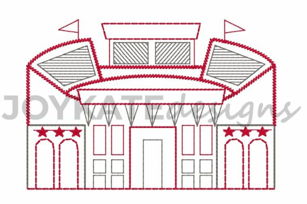 Vintage Stadium Embroidered Bubble