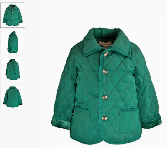 Barn Jacket Quilted with Faux Fur Lining