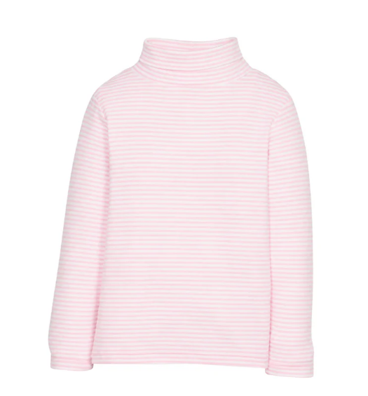 Pink Stripe Turtleneck