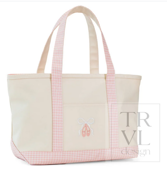 MEDIUM TOTE - COATED CANVAS NATURAL