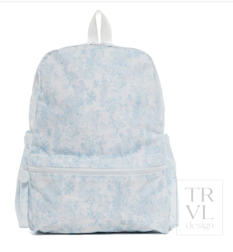 Bunny Toile Blue Backpacker
