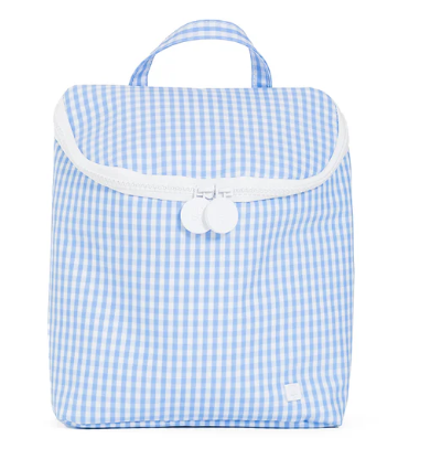 Gingham Sky- Take Away Insulated Lunch Bag