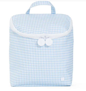 Gingham Mist- Take Away Insulated Lunch Bag