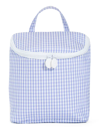 Gingham Lilac- Take Away Insulated Lunch Bag