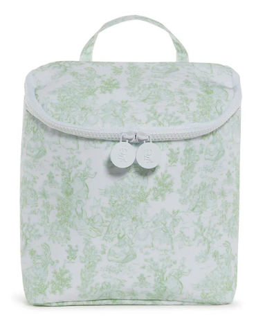 Bunny Toile Green- Take Away Insulated Lunch Bag