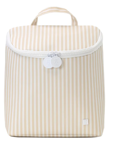 Pimlico Stripe Sand- Take Away Insulated Lunch Bag