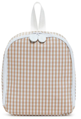 Gingham Khaki-Bring It Insulated Lunch Bag