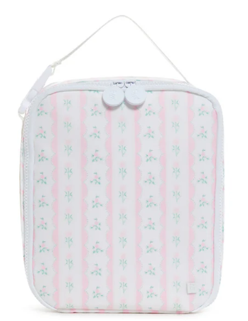 Ribbon Floral Pink- Insulated Lunch Bag