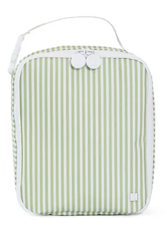 Pimlico Stripe Sage- Insulated Lunch Bag