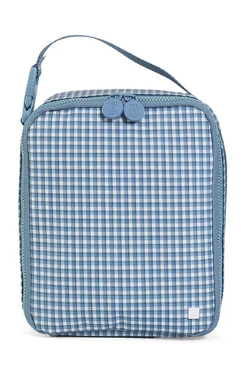 Rodeo Check Indigo- Insulated Lunch Bag
