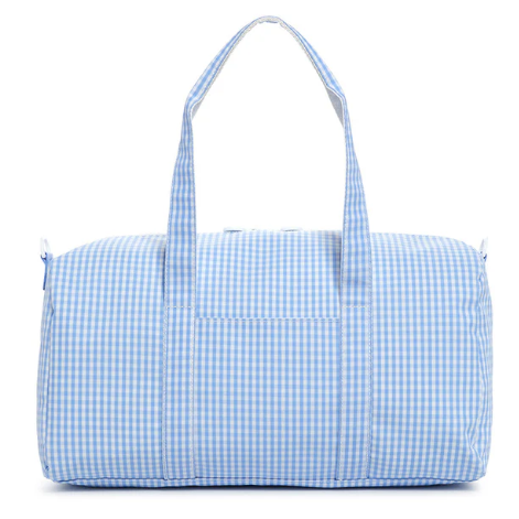 Gingham Sky-Weekender Duffel