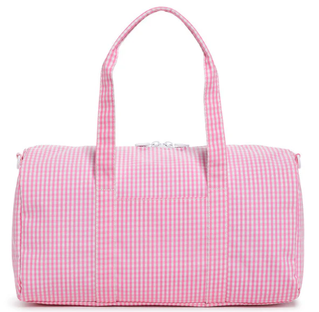 Gingham Pink-Weekender Duffel
